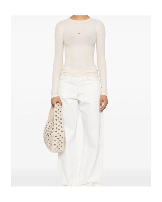 Baserange White Long-Sleeved Sweater