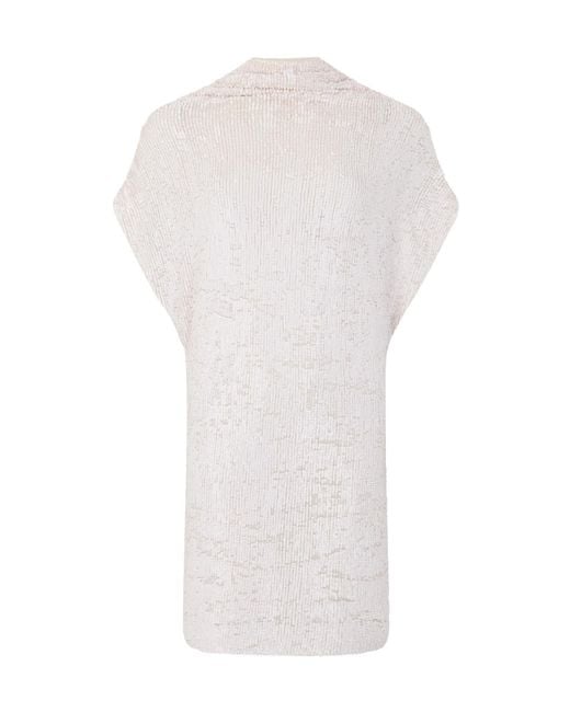 P.A.R.O.S.H. White Soft-Fabric Dress