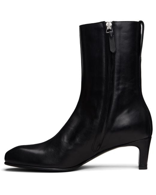 Our Legacy Black Karasu Square-Toe Pumps