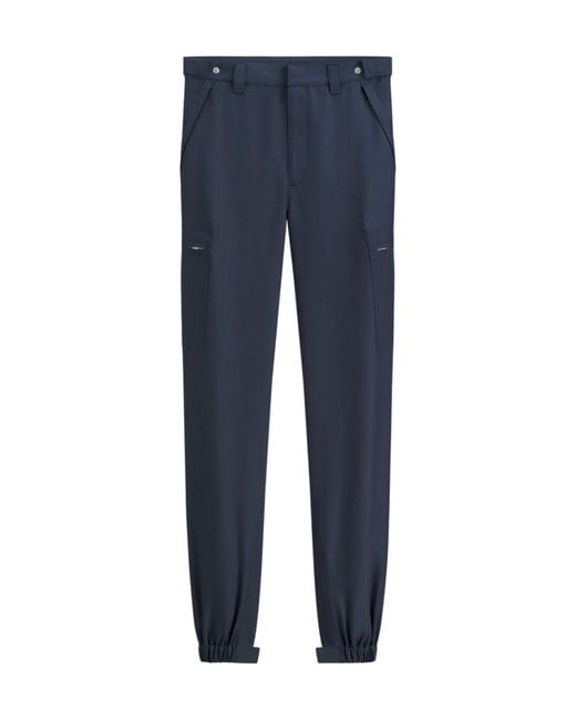 Dior Blue Casual Pants With Belt Loops for men