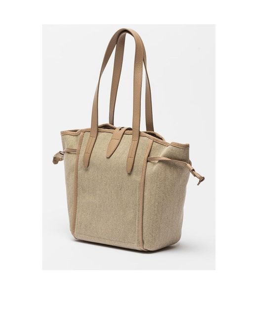 Furla Natural Twist-Lock Tote Bag