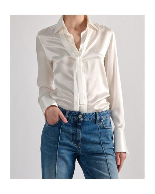 Barbara Bui White Silk Shirt