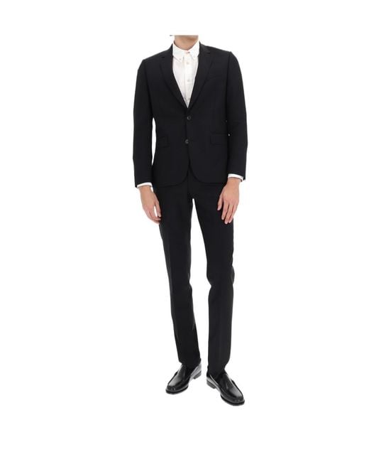 Paul Smith Black Two-Piece Tailored Suit for men