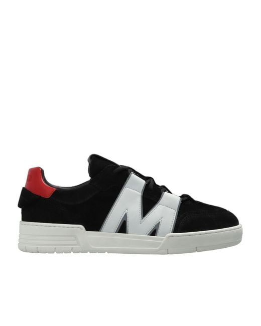 Moschino Black Round-Toe Sneakers for men
