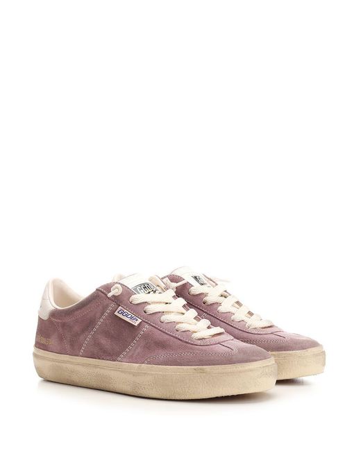 Golden Goose Deluxe Brand Pink Slide Star-Patch High-Top Sneakers