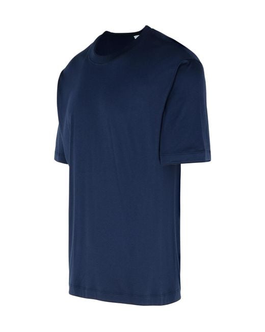 Eleventy Blue Classic Crew Neck T-Shirt for men