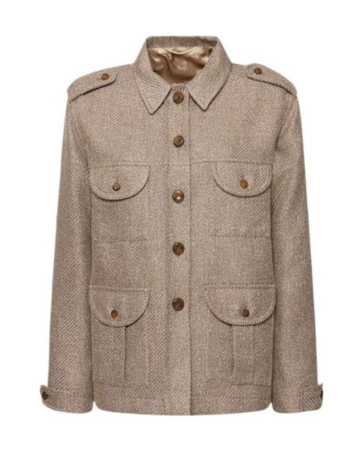 Blazé Milano Brown Single-Breasted Casual Jacket