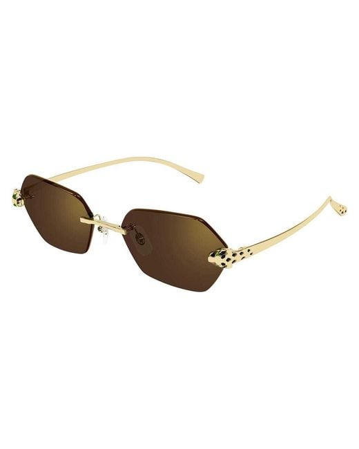 Cartier Multicolor Geometric Frame Sunglasses for men