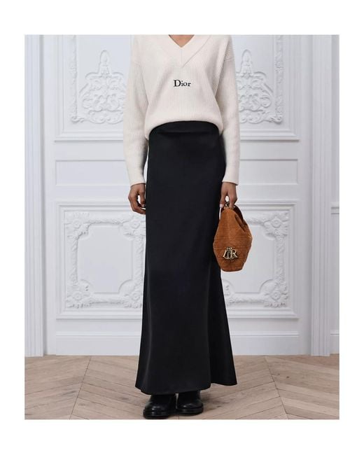 Dior Black Long Skirt