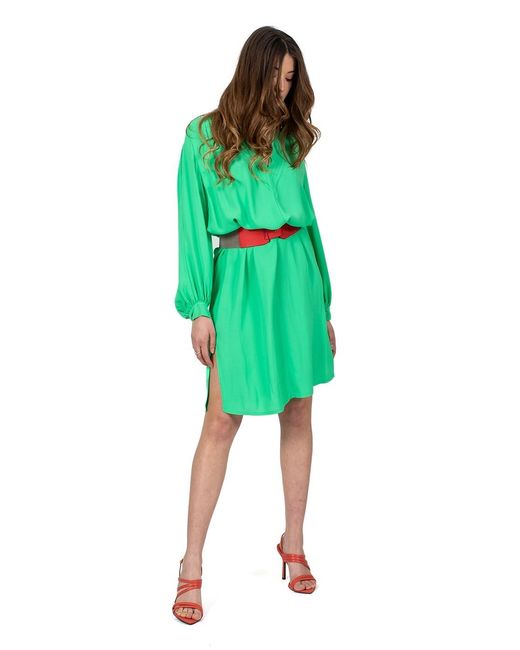 Forte_forte Green Long-Sleeved Dress