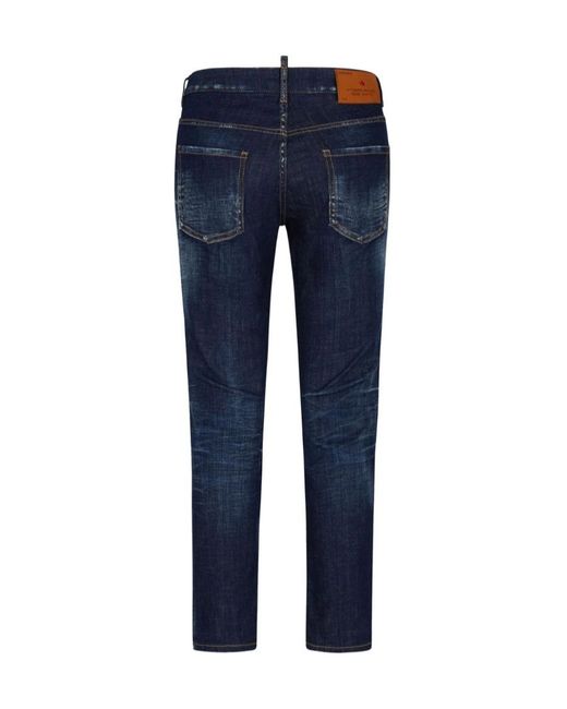 DSquared² Blue Straight Leg Cool Girl Jeans