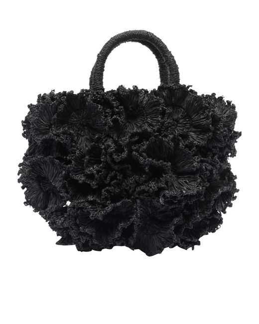 IBELIV Black Coral 3D Decoration Handbag