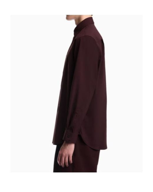 Emporio Armani Purple Regular Fit Shirt for men