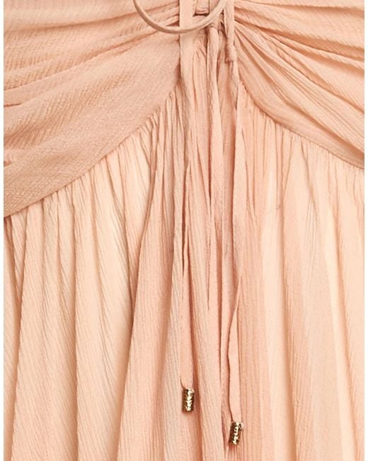 Chloé Natural Solid-Colored Georgette Top
