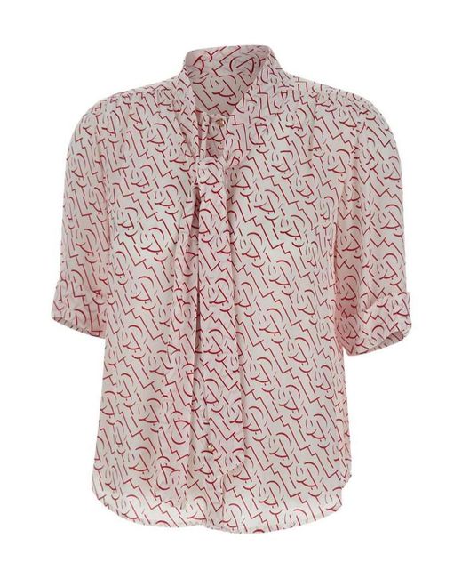 Liu Jo Pink Crêpe De Chine Shirt