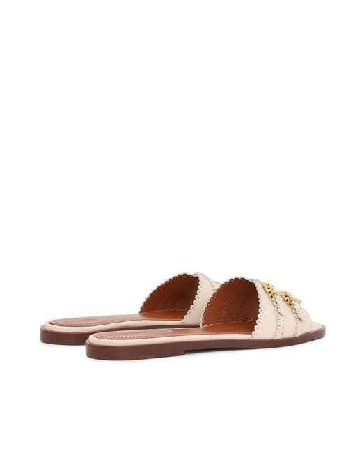 Zimmermann White Goldie Flat Sandals
