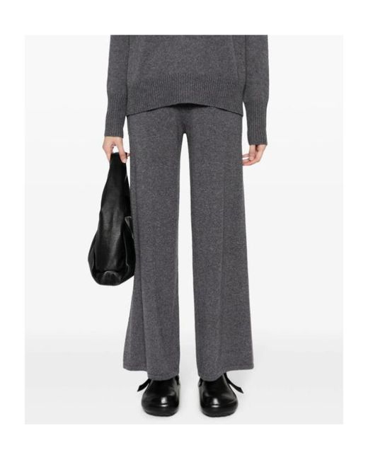 Lisa Yang Gray Elastic Waist Casual Pants