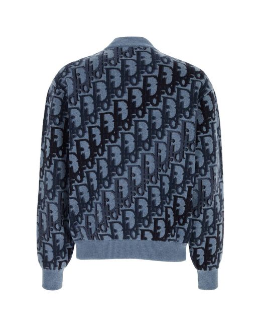 Dior Blue Oblique Blouson Jacket for men