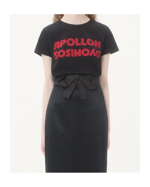 Valentino Black Apollon Dyonisos Crewneck T-Shirt