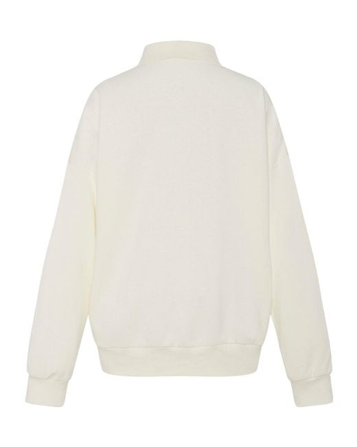 The Row White Knitted Polo Sweatshirt