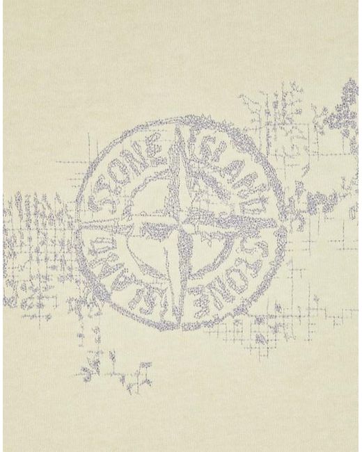 Stone Island Natural Short-Sleeved T-Shirt for men