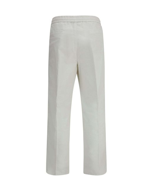 Brunello Cucinelli Gray Corduroy Pants for men
