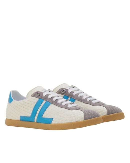 Lanvin Blue Round-Toe Sneakers for men