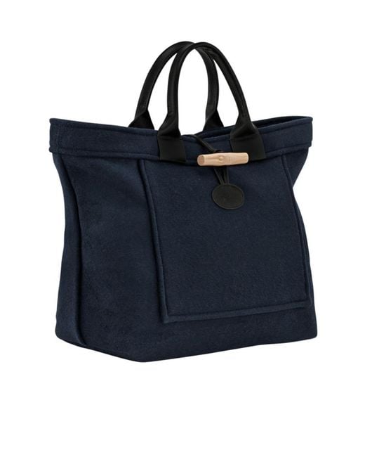 Longchamp Blue Le Roseau L Tote Bag