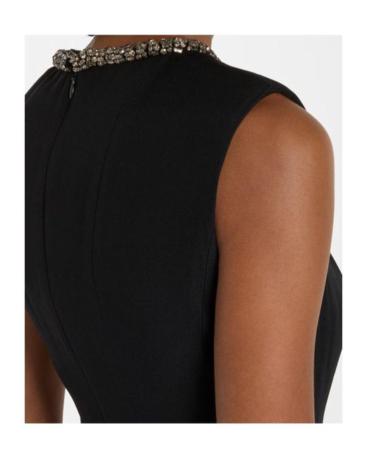 Roland Mouret Black Embellished Dress