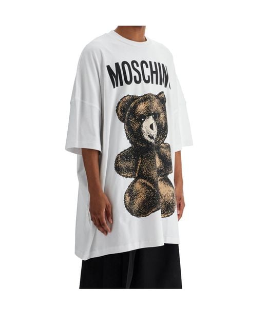 Moschino White Short-Sleeved T-Shirt for men