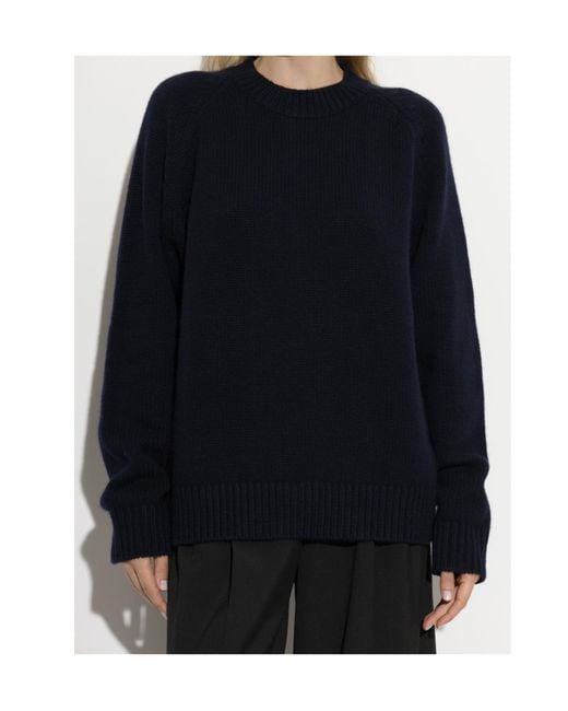 Lisa Yang Blue Anine Ribbed Knitted Sweater