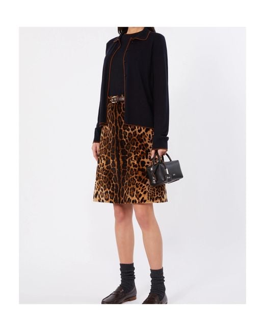 Max Mara Black Contrast-Trim T-Shirt