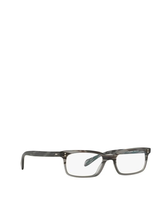 Oliver Peoples White Rectangular Frame Glasses for men