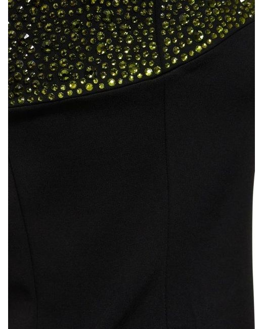 16Arlington Black Embellished Mini Dress