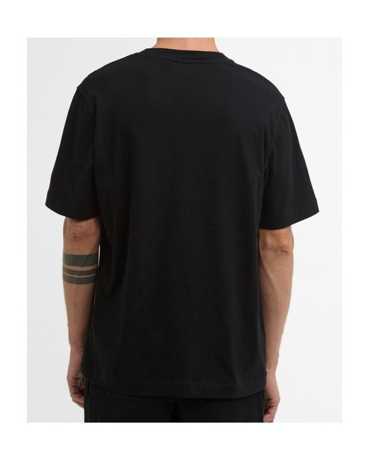 Barbour Black Logo T-Shirt for men