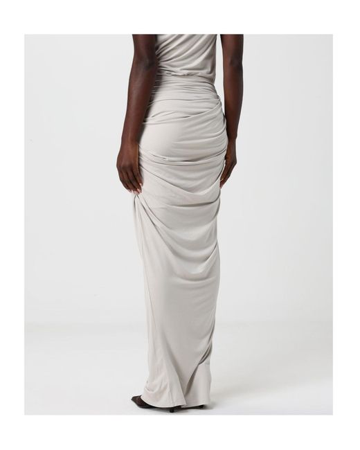 Entire studios Gray Draped Maxi Skirt