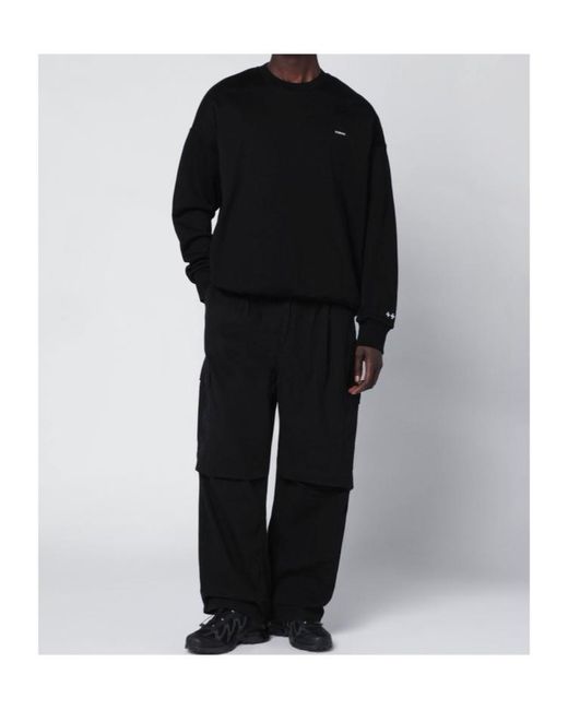 Tatras Black Logo Crewneck Sweatshirt for men