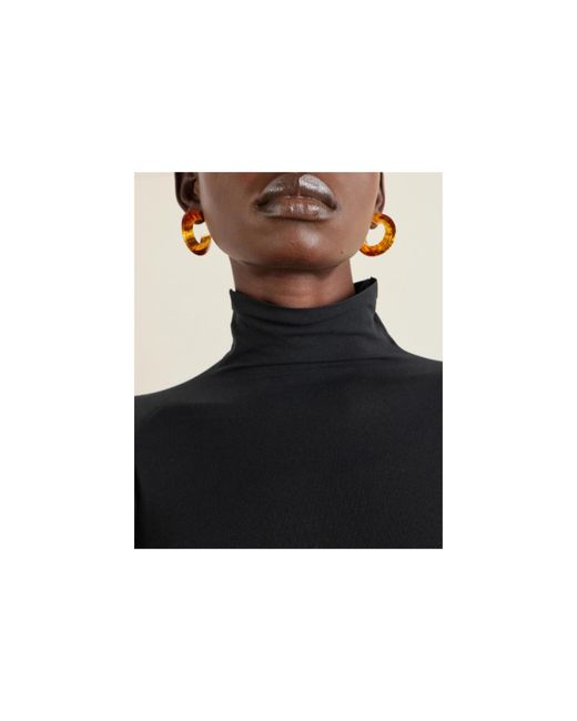 Alaïa Orange Leopard Print Earrings