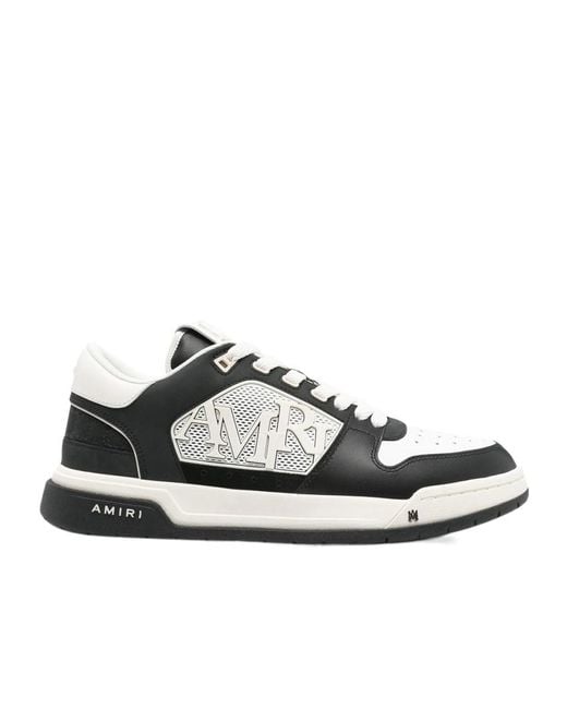 Amiri White Logo Embossed Sneakers for men