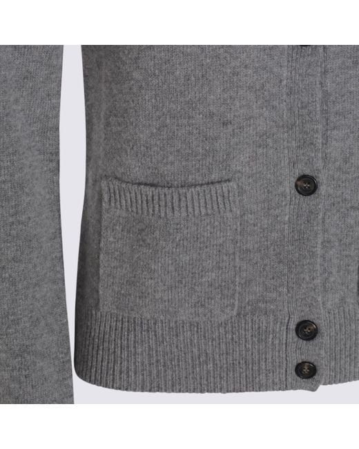 MM6 by Maison Margiela Gray Grey Wool Knitwear