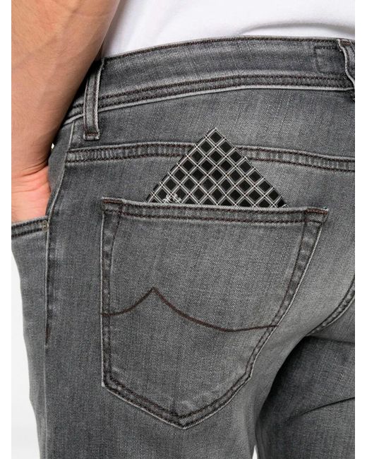 Jacob Cohen Gray Five-Pocket Jeans for men