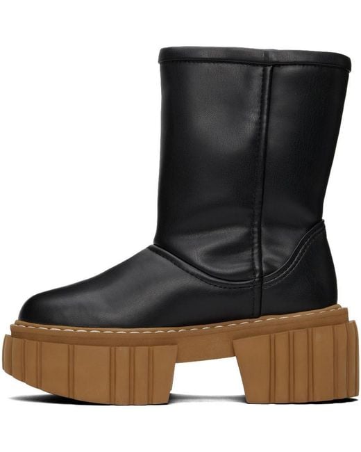 Stella McCartney Black Emilie Platform Boots