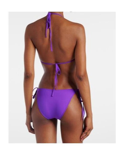 Melissa Odabash Purple Anguila Bikini Top