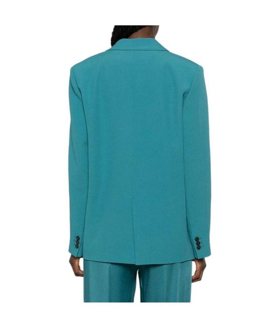 Forte_forte Blue Single-Breasted Notched-Lapels Jacket