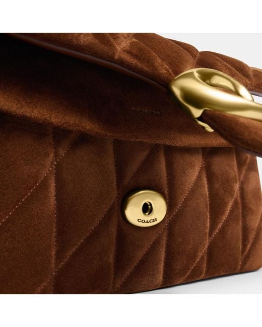 COACH Brown Tabby 26 Quilted Shoulder Bag