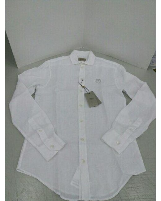 Armani Collezioni White Long-Sleeved Shirt for men