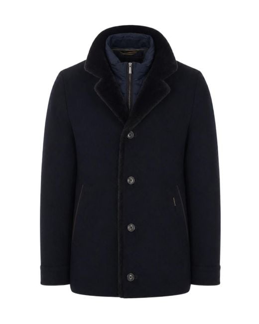 Moorer Blue Long-Sleeve Jacket for men