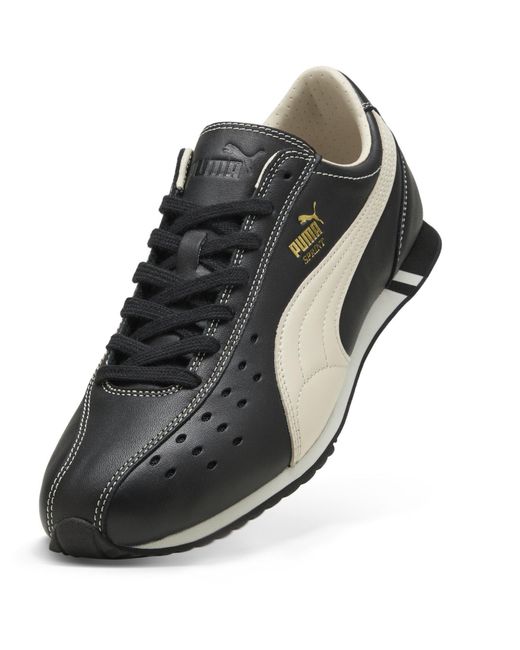 PUMA Black Lace-Up Casual Sneakers