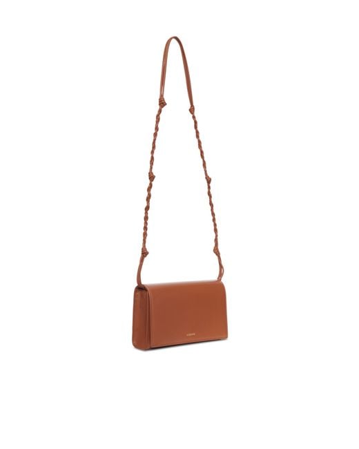 Jil Sander White Tangle With Strap Wallet