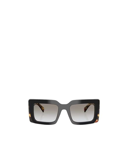 Prada White Eyewear Square Frame Sunglasses for men